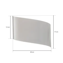 EMIBIG LIGHTING Vegglampe Vero i hvitlakkert stål| Vegglamper