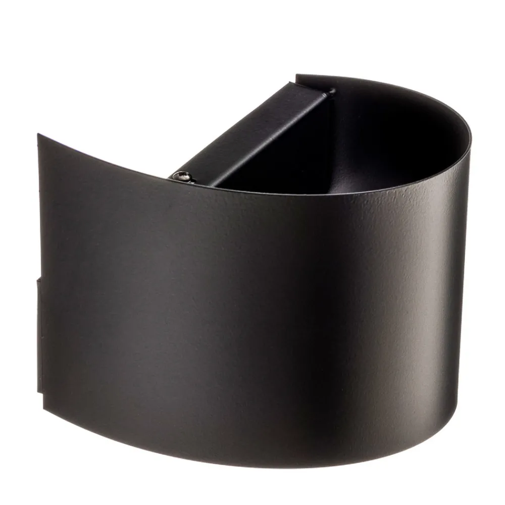 EMIBIG LIGHTING Vegglampe Vero i lakkert stål, svart Outlet