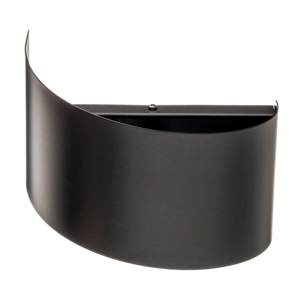 EMIBIG LIGHTING Vegglampe Vero i lakkert stål, svart Outlet