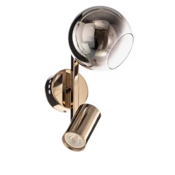 Lucea Vegglampe Zerde 1+1, gull, 2 lyskilder Online