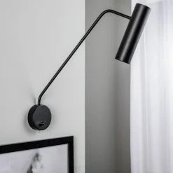 Nowodvorski Lighting Veggspot Eye Super med bryter, svart New