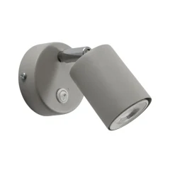 Luminex Veggspot Fun, grå, 14 cm høy, justerbar, GU10 Discount