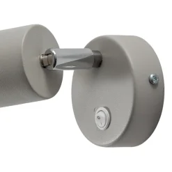 Luminex Veggspot Fun, grå, 14 cm høy, justerbar, GU10 Discount