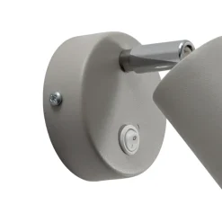 Luminex Veggspot Fun, grå, 14 cm høy, justerbar, GU10 Discount