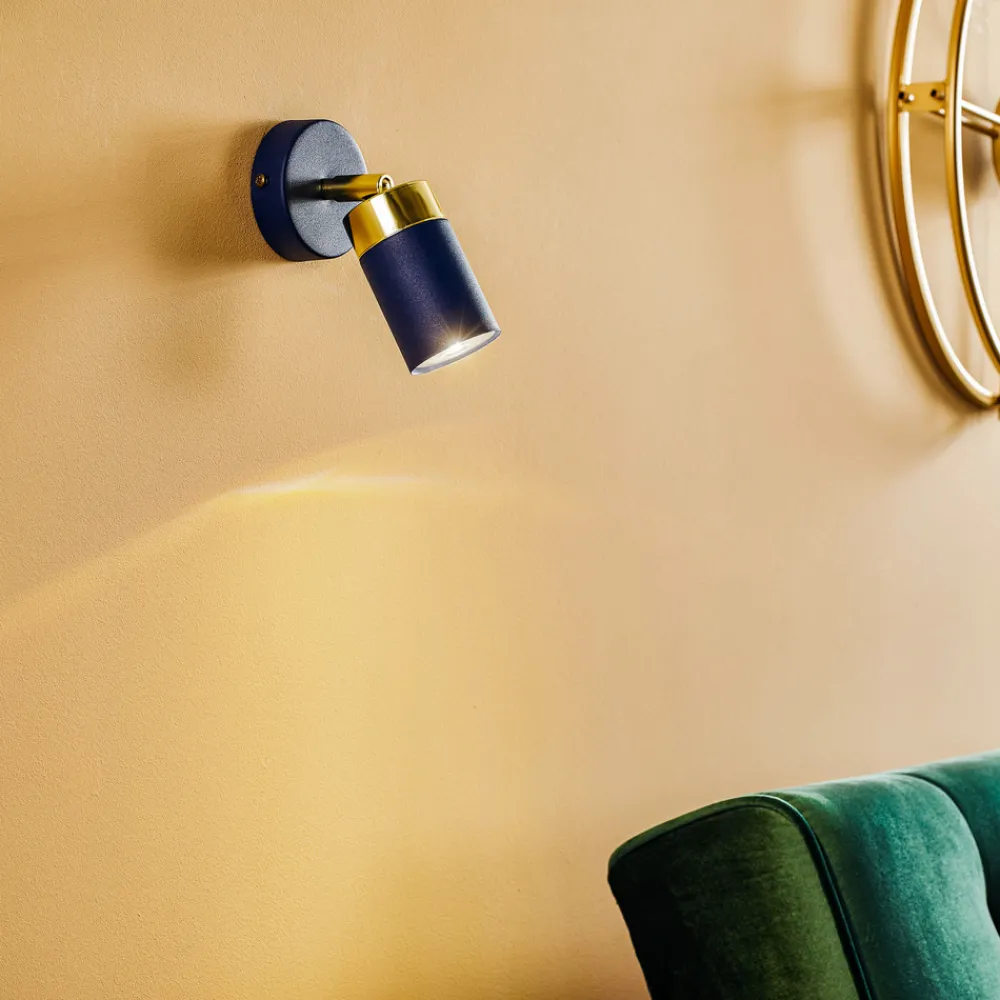 Eko-Light Veggspot Joker, 1 lyskilde, blå-gull Hot