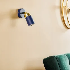 Eko-Light Veggspot Joker, 1 lyskilde, blå-gull Hot