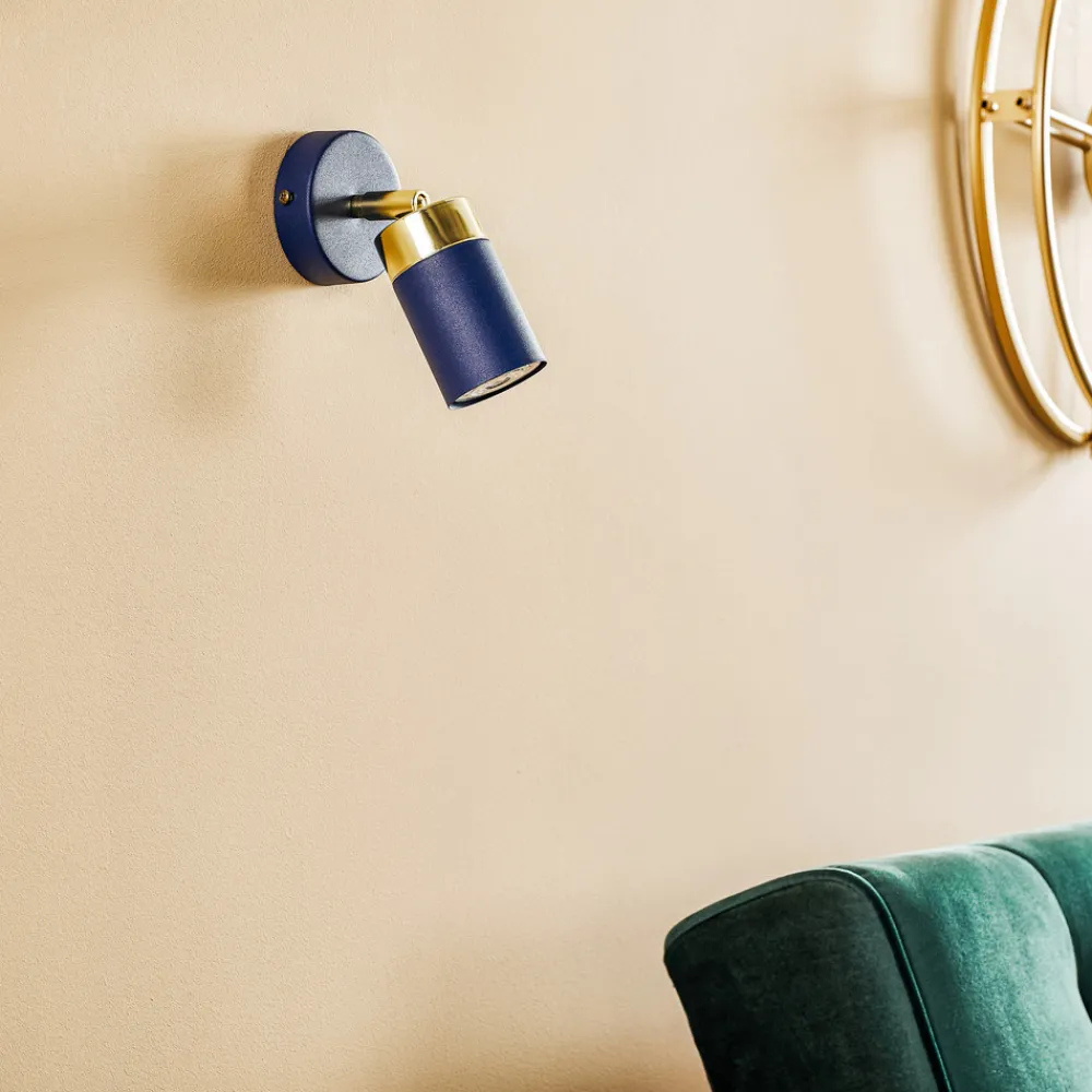 Eko-Light Veggspot Joker, 1 lyskilde, blå-gull Hot