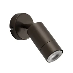 Luminex Veggspot Link, titan-gullfarget, bredde 8 cm, stål| Spotter I Tak|Vegglamper