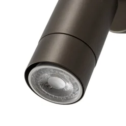 Luminex Veggspot Link, titan-gullfarget, bredde 8 cm, stål| Spotter I Tak|Vegglamper