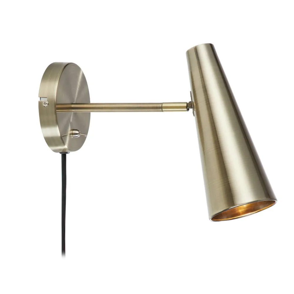 Markslöjd Veggspot Peak, 1 lyskilde, antikk messing Clearance