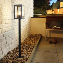 EGLO Veilampe Alamonte 1, svart| Gatebelysning, Pullert Belysning