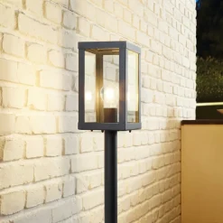 EGLO Veilampe Alamonte 1, svart| Gatebelysning, Pullert Belysning