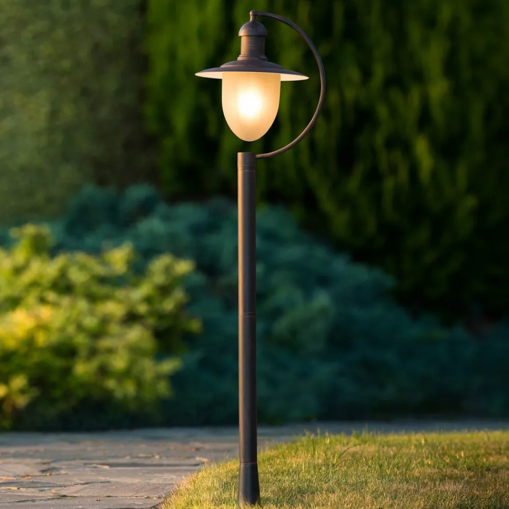 Lucide Veilampe Aruba, rustbrun| Gatebelysning, Pullert Belysning