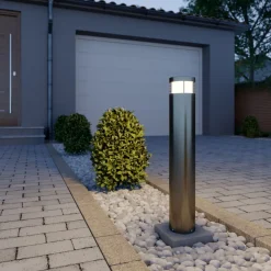 Arcchio Veilampe Caramia, stål, saltvannsresistent| Kommersiell Utebelysning|Gatebelysning Med Sensor