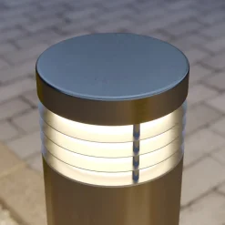 Arcchio Veilampe Caramia, stål, saltvannsresistent| Kommersiell Utebelysning|Gatebelysning Med Sensor