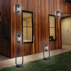 Trio Lighting Veilampe Sambesi med skumringssensor 60 cm| Gatebelysning, Pullert Belysning