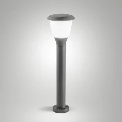 Fabas Luce Veilampe Thiago, 60 cm, mørkegrå, metall, E27, IP65| Gatebelysning, Pullert Belysning