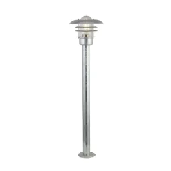 Searchlight Veilampe X Conrad, sølv, IP44, høyde 51 cm, stål| Gatebelysning, Pullert Belysning