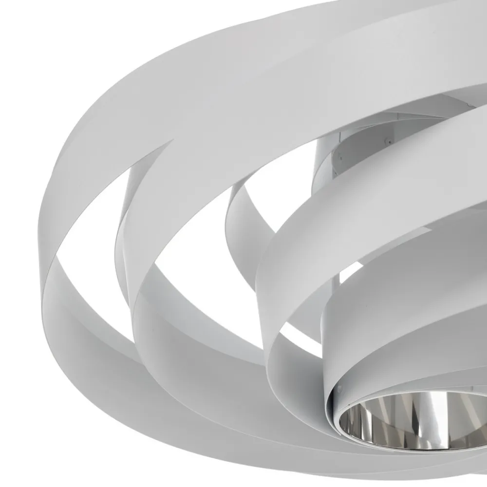 Euluna Vento taklampe, hvit, metall, Ø 50 cm Hot