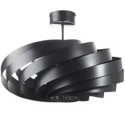 Domiluce Vento taklampe, svart, Ø 60 cm, metall, E27| Design- Og Hotellbelysning|Taklamper