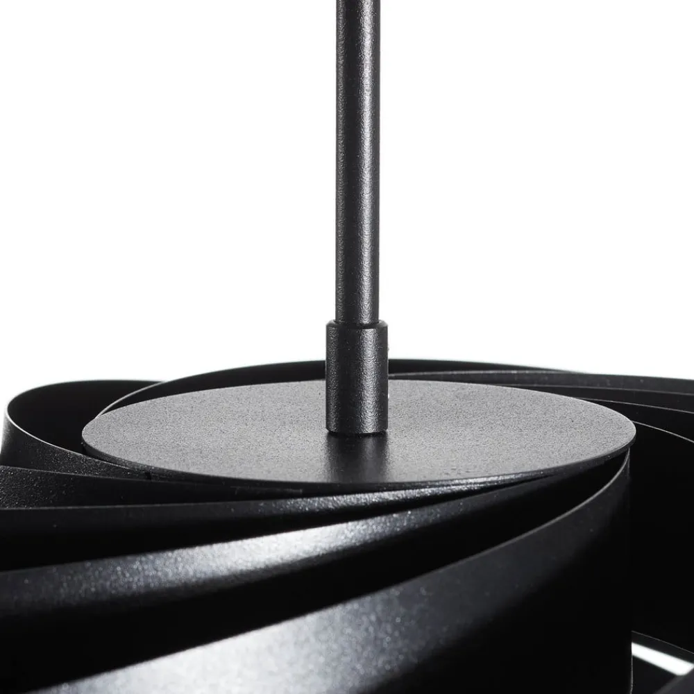 Domiluce Vento taklampe, svart, Ø 60 cm, metall, E27| Design- Og Hotellbelysning|Taklamper