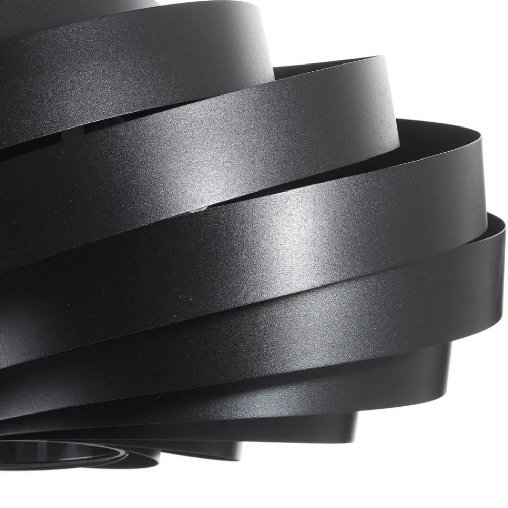 Domiluce Vento taklampe, svart, Ø 60 cm, metall, E27| Design- Og Hotellbelysning|Taklamper