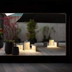 Vibia Empty 4135 utelampe av betong, 25 cm| Sokkellamper