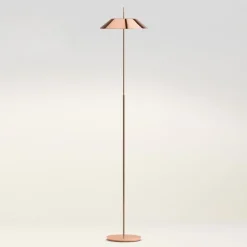 Vibia Mayfair – LED-gulvlampe, glinsende kobber| Gulvlamper