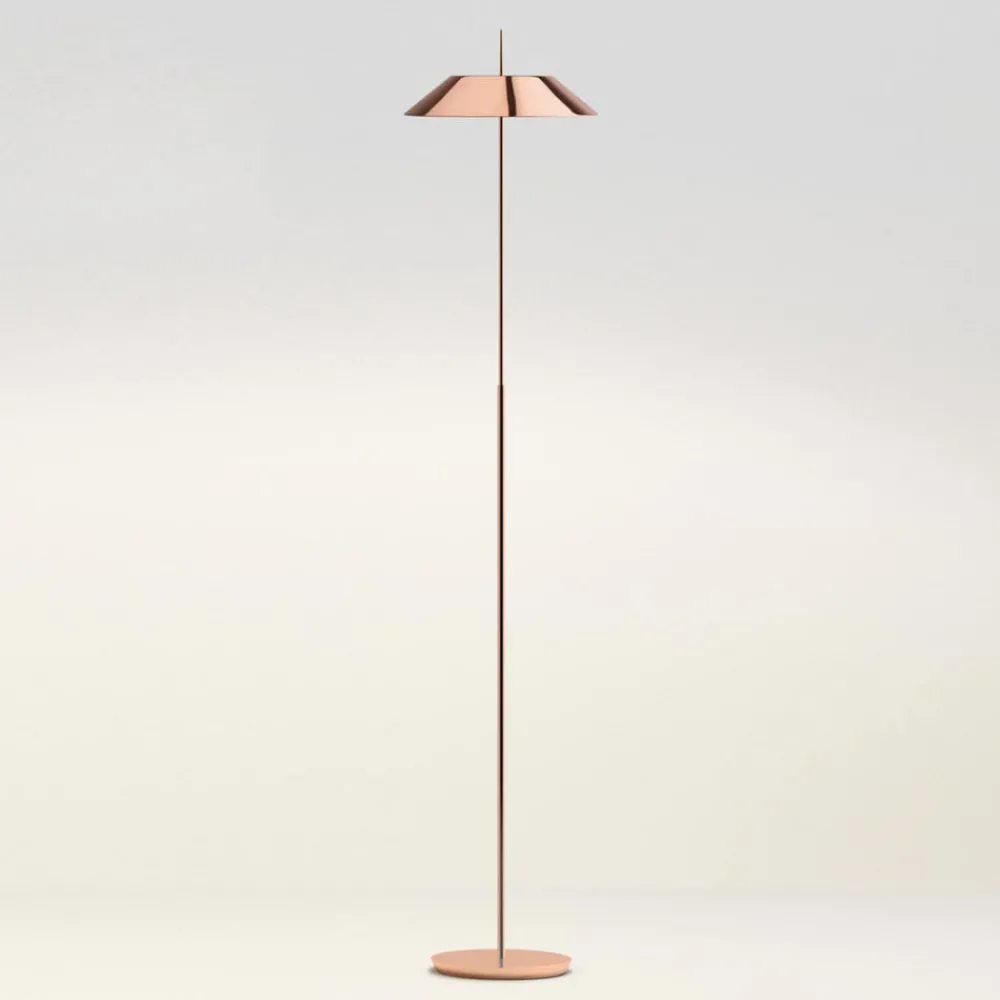 Vibia Mayfair – LED-gulvlampe, glinsende kobber| Gulvlamper