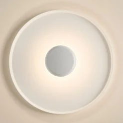 Vibia Top LED-vegglampe Ø 60 cm hvit| Vegglamper