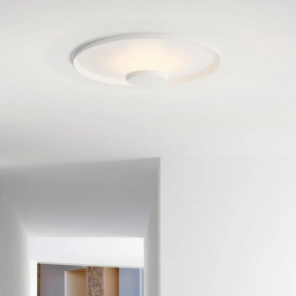 Vibia Top LED-vegglampe Ø 60 cm hvit| Vegglamper