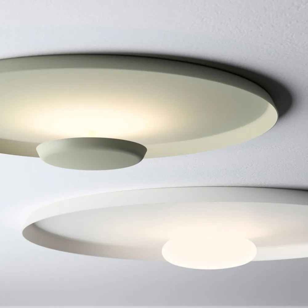 Vibia Top LED-vegglampe Ø 60 cm hvit| Vegglamper