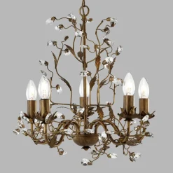 Searchlight Vidunderlig lysekrone Almandite 5 l. Clearance