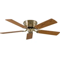 CasaFan Vifte Classic Flat III antikk messing Ø 132 cm Discount