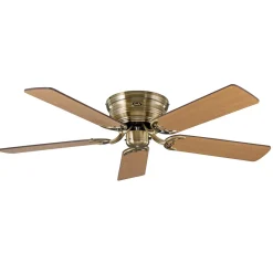 CasaFan Vifte Classic Flat III antikk messing Ø 132 cm Discount