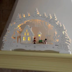 STAR TRADING Village - en lys LED-lysbue| Julebelysning|Dekorasjonsbelysning