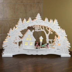 STAR TRADING Village - en lys LED-lysbue| Julebelysning|Dekorasjonsbelysning