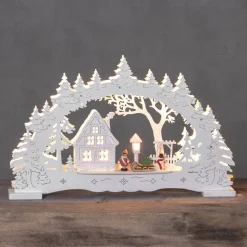 STAR TRADING Village - en lys LED-lysbue| Julebelysning|Dekorasjonsbelysning