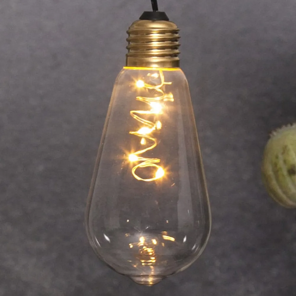 STAR TRADING Vintage LED-dekobelysning Glow med timer, klar| Dekorasjonsbelysning