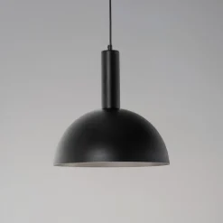 SIGMA Vitrum cupola M hengelampe, svart, halvsirkelformet, Ø 30 cm Discount