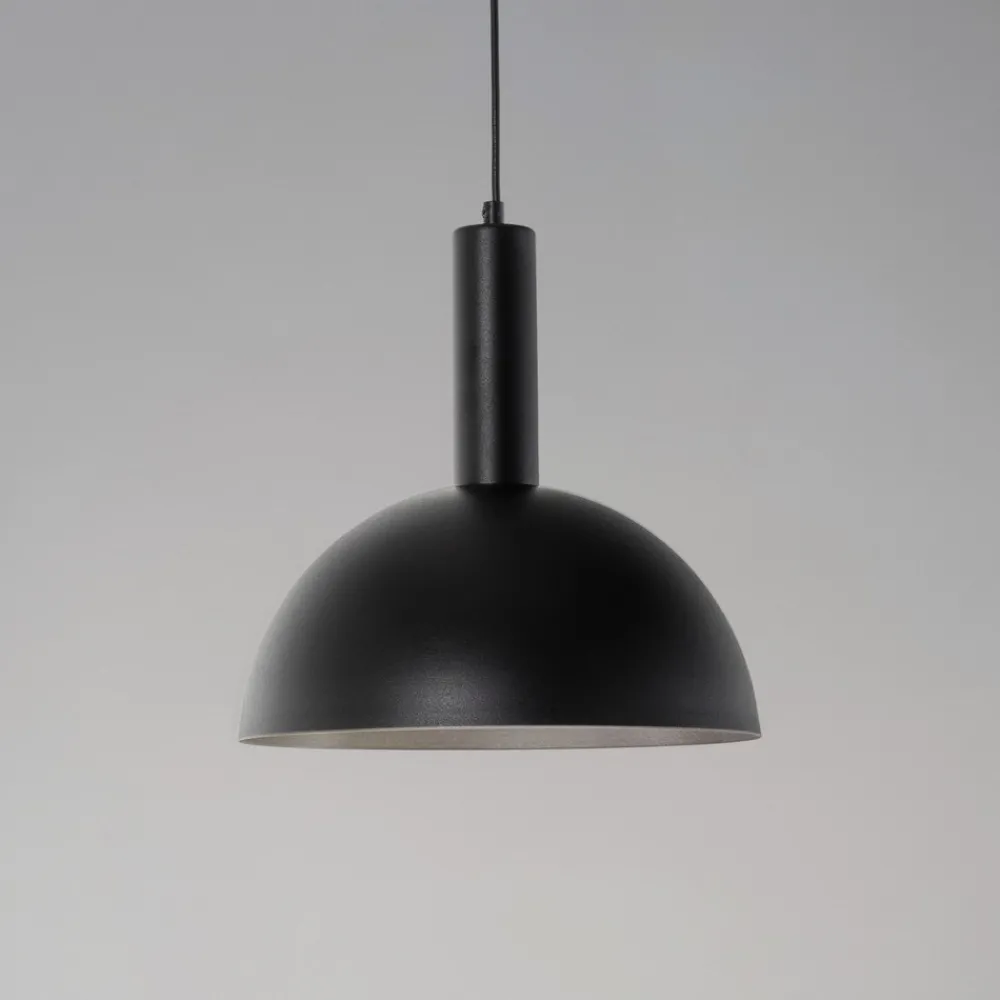 SIGMA Vitrum cupola M hengelampe, svart, halvsirkelformet, Ø 30 cm Discount