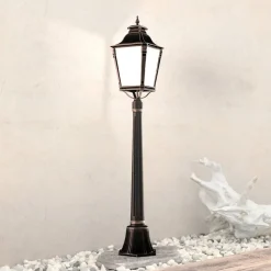 ORION VIVIANA gatelykt i antikk look| Gatebelysning, Pullert Belysning