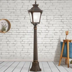 ORION VIVIANA gatelykt i antikk look| Gatebelysning, Pullert Belysning