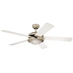 Westinghouse Comet vifte Titan, hvit og lønn| Takvifter|Takvifter Med Lys Og Fjernkontroll