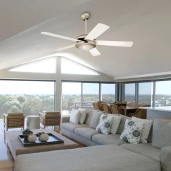 Westinghouse Comet vifte Titan, hvit og lønn| Takvifter|Takvifter Med Lys Og Fjernkontroll