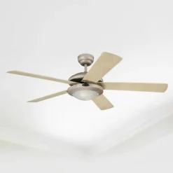 Westinghouse Comet vifte Titan, hvit og lønn| Takvifter|Takvifter Med Lys Og Fjernkontroll