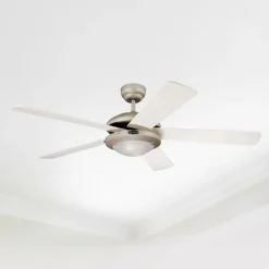 Westinghouse Comet vifte Titan, hvit og lønn| Takvifter|Takvifter Med Lys Og Fjernkontroll