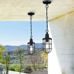 Westinghouse Crestview utendørs hengelampe, bur| Pendellamper Utendørs