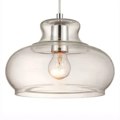 Westinghouse hengelampe 6345840 med glasskjerm Best