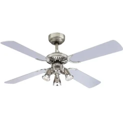 Westinghouse Princess Euro vifte sølvgrafitt| Takvifter|Takvifter Med Lys